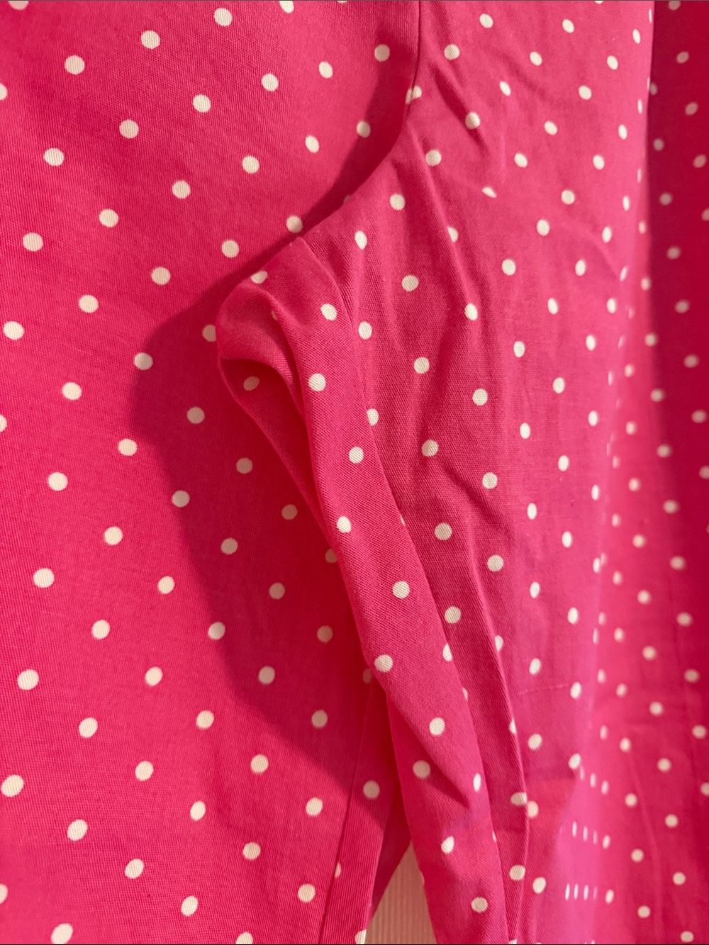 Pantology 💕 Hot Pink Polka Dot Capris plus size 20w - Picture 4 of 5